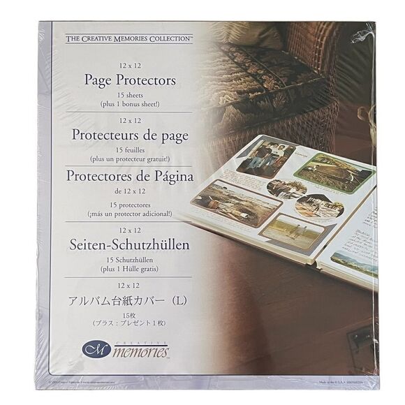 PAGE PROTECTORS Creative Memories Original 12x12 Scrapbook Page Protector NEW - Picture 1 of 1
